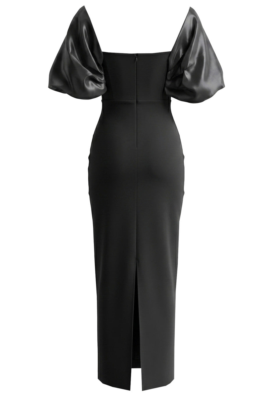 Bardot Crystal Bustier Maxi Dress Black HV2987