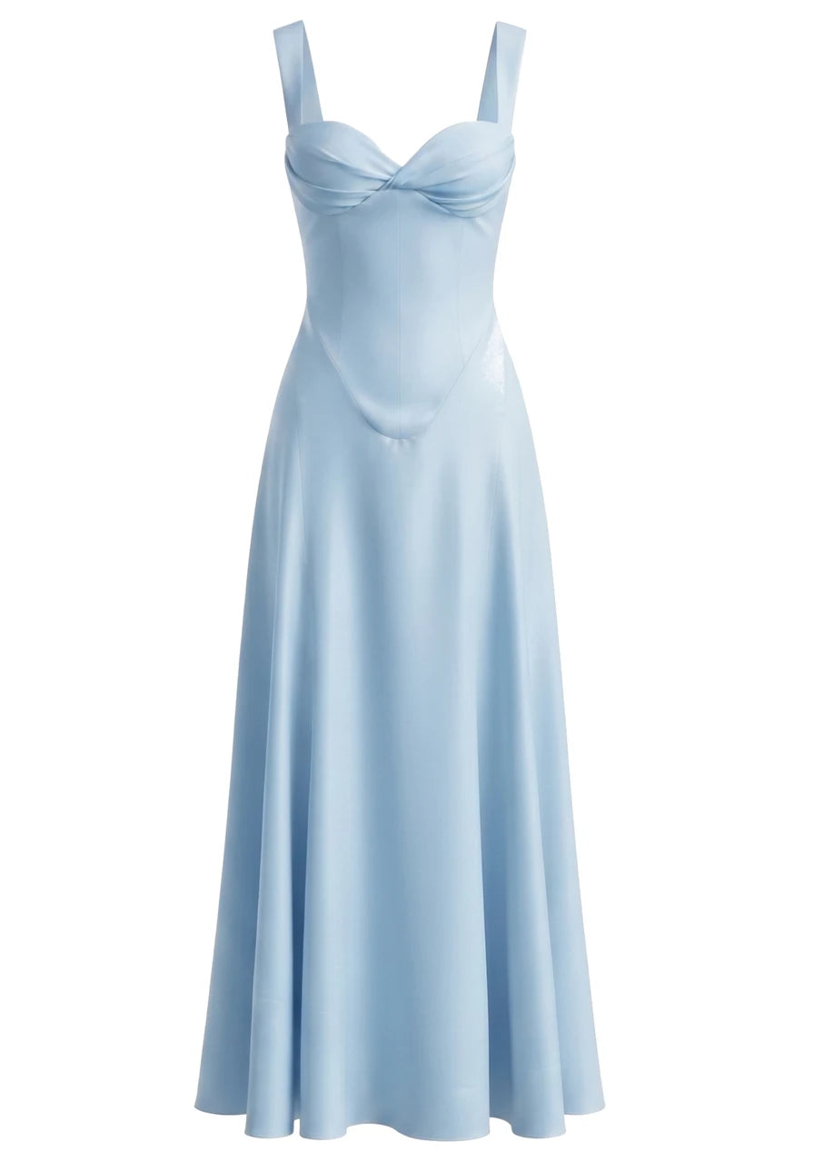 Bustier A Line Corset Maxi Dress HV3188