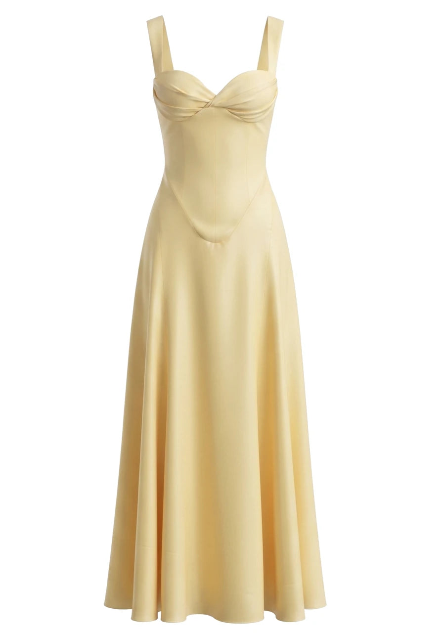 Bustier A Line Corset Maxi Dress HV3188