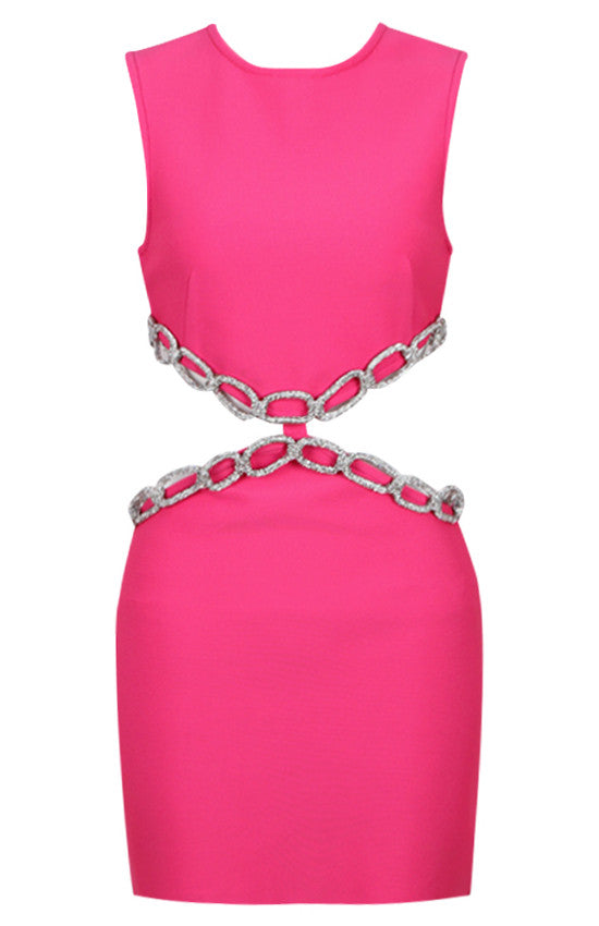 Crystal Chain Detail Dress  HV9287