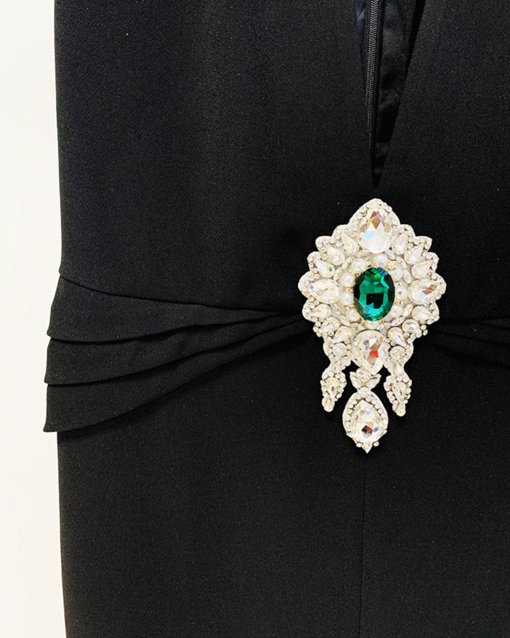 Crystal Detail Jumpsuit Black