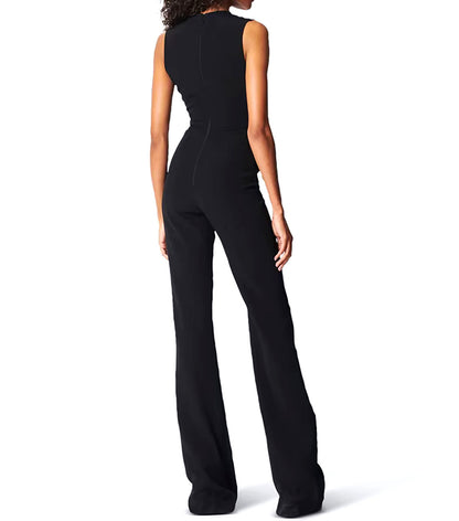 Crystal Detail Jumpsuit Black