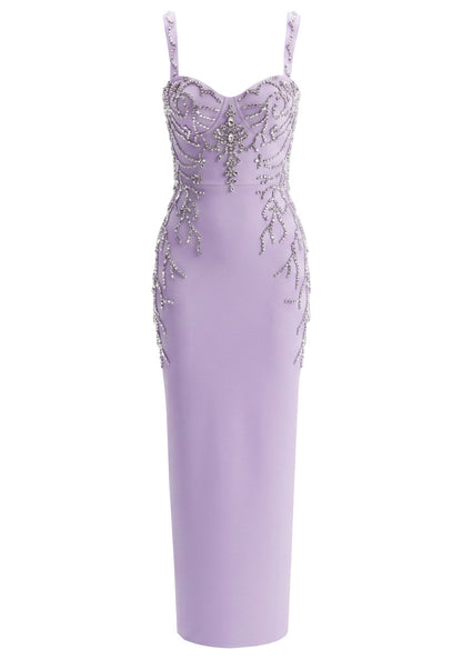 Crystal Embellished Maxi Dress HV3163