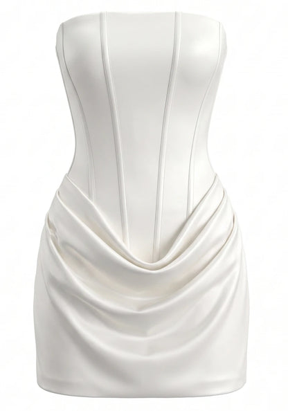 Draped Bardot Corset Dress HV3206