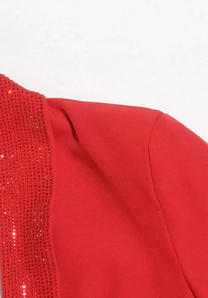 Embellished Backless Blazer Dress
