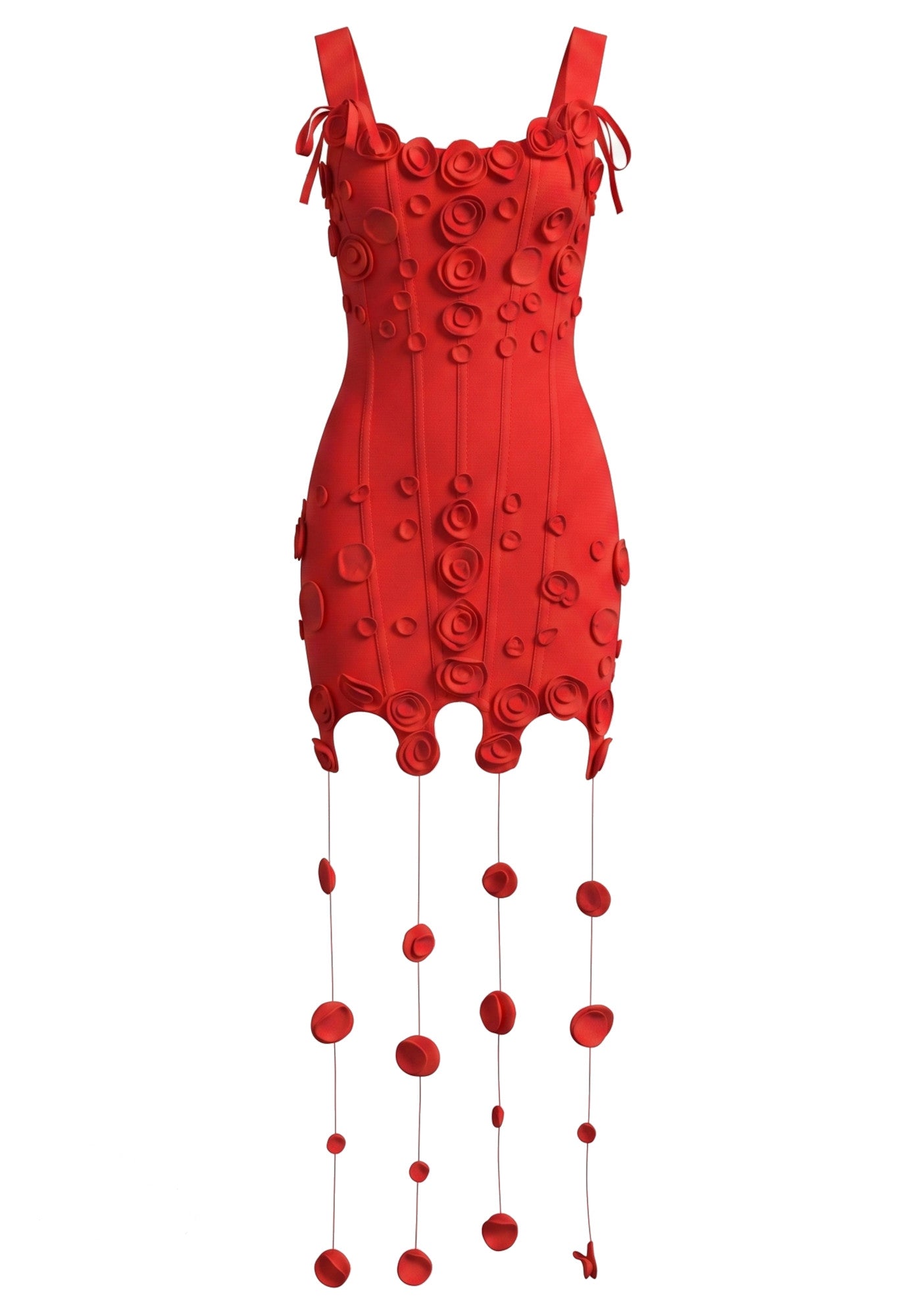 String Detail Structured Dress HV3097
