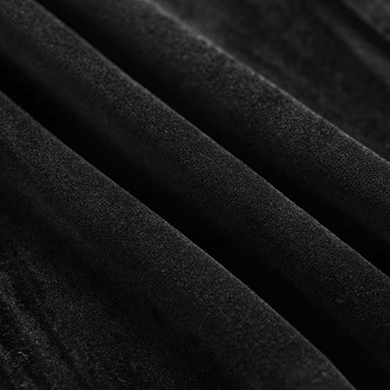 Long Sleeve Feather Velvet Blazer Black