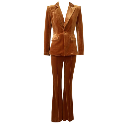 Long Sleeve Velvet Suit
