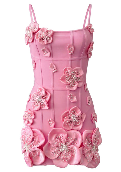 Floral Structured Dress Pink HV3026