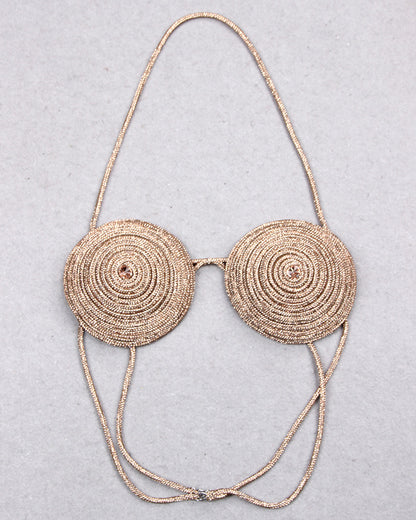 Halter Crystal Bra