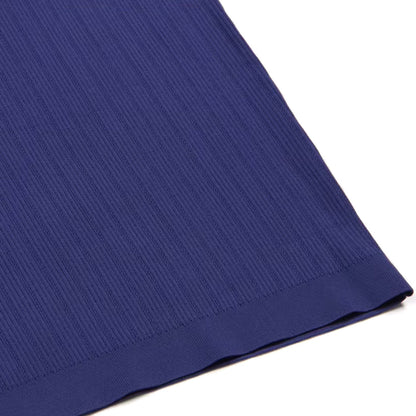 Halter Midi Knitted Dress Blue