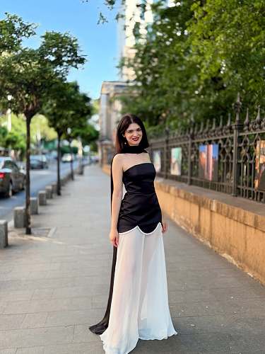 Strapless Pearl Detail A Line Maxi Dress Black White HV2992