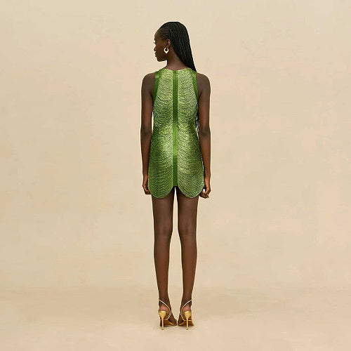 Tassel Detail Dress Green HV2993