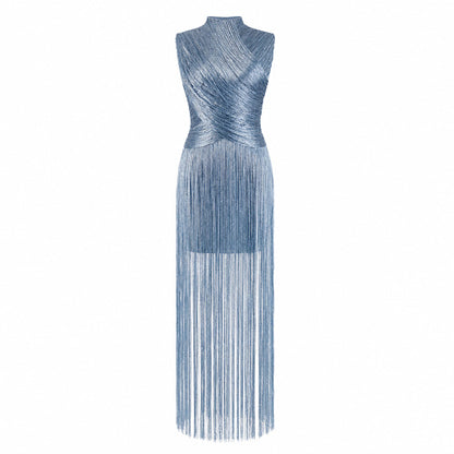 Tassel Detail Maxi Dress Pink HV3018