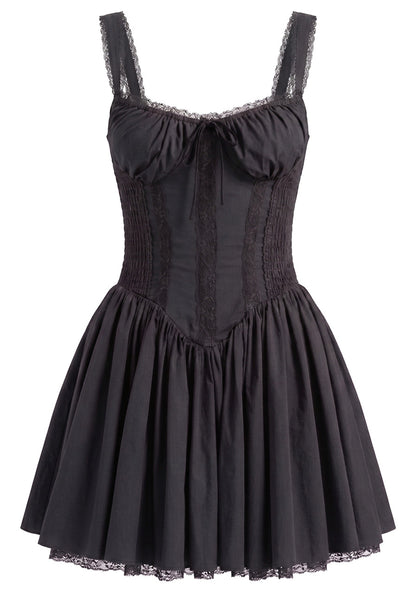 Lace Insert A Line Corset Dress HV3048