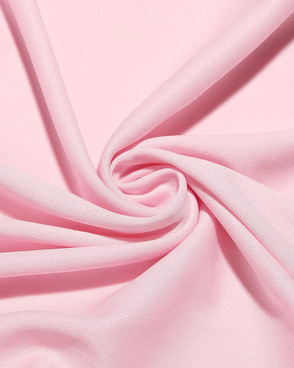 Long Sleeve Ruched Detail Maxi Dress Pink