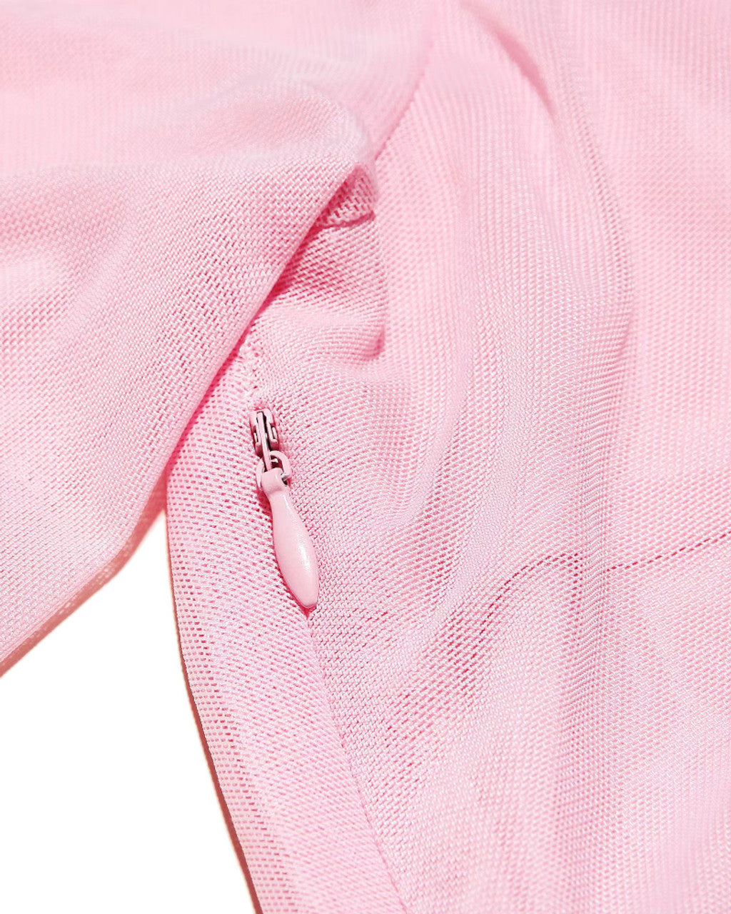 Long Sleeve Ruched Detail Maxi Dress Pink
