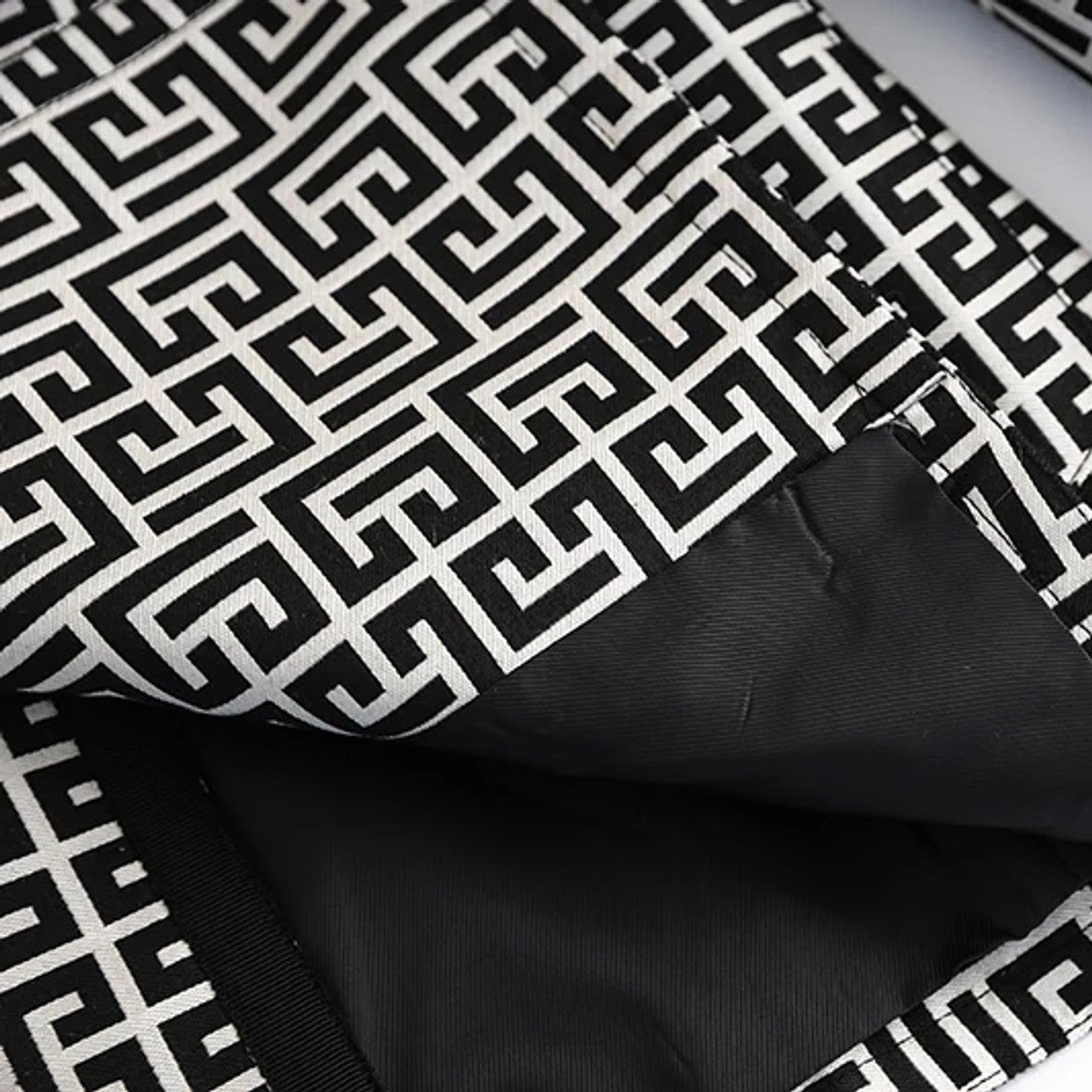 Long Sleeve Blazer Black White