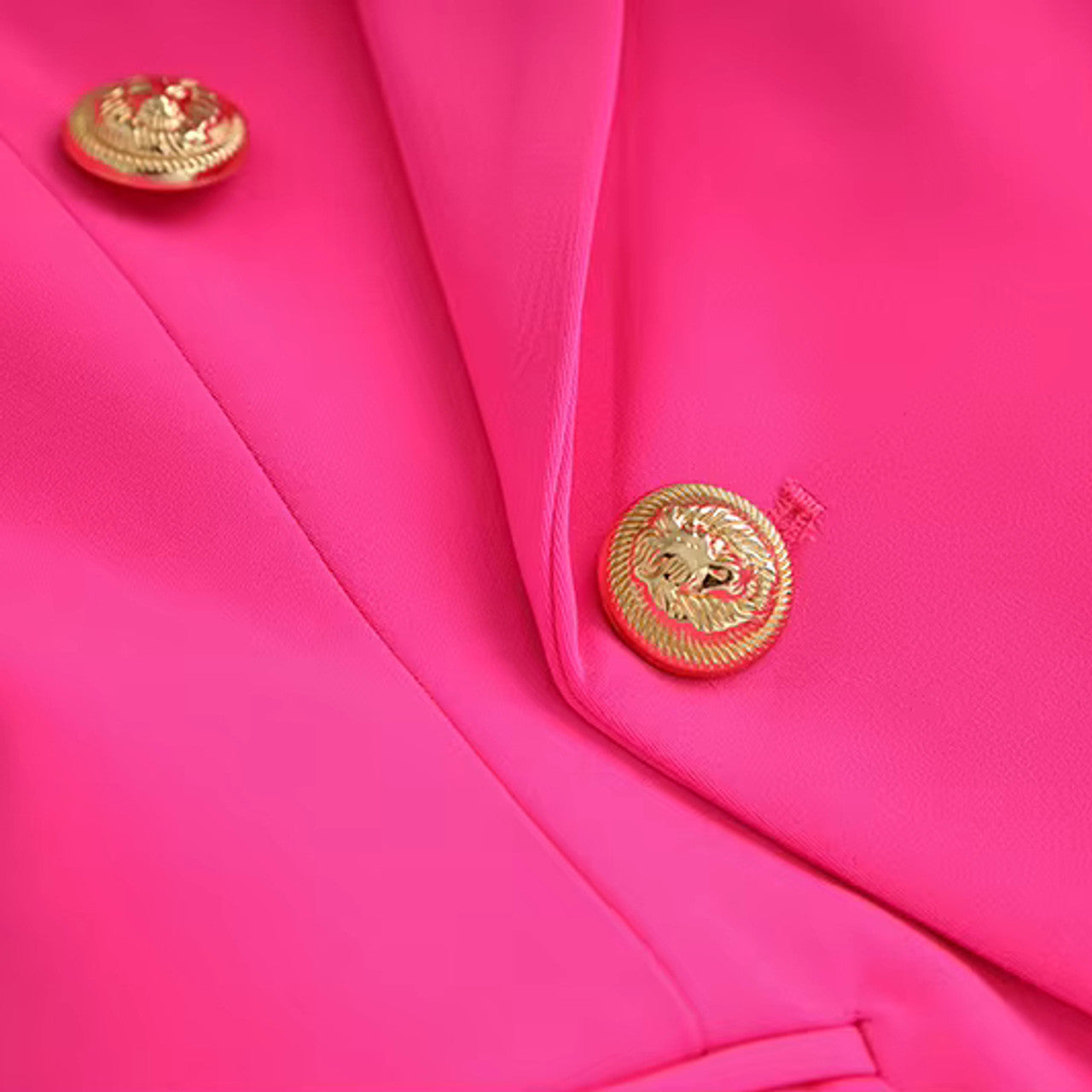 Long Sleeve Blazer Hot Pink