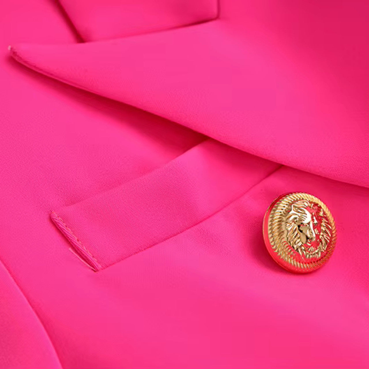 Long Sleeve Blazer Hot Pink