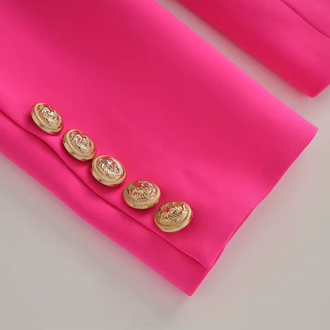 Long Sleeve Blazer Hot Pink