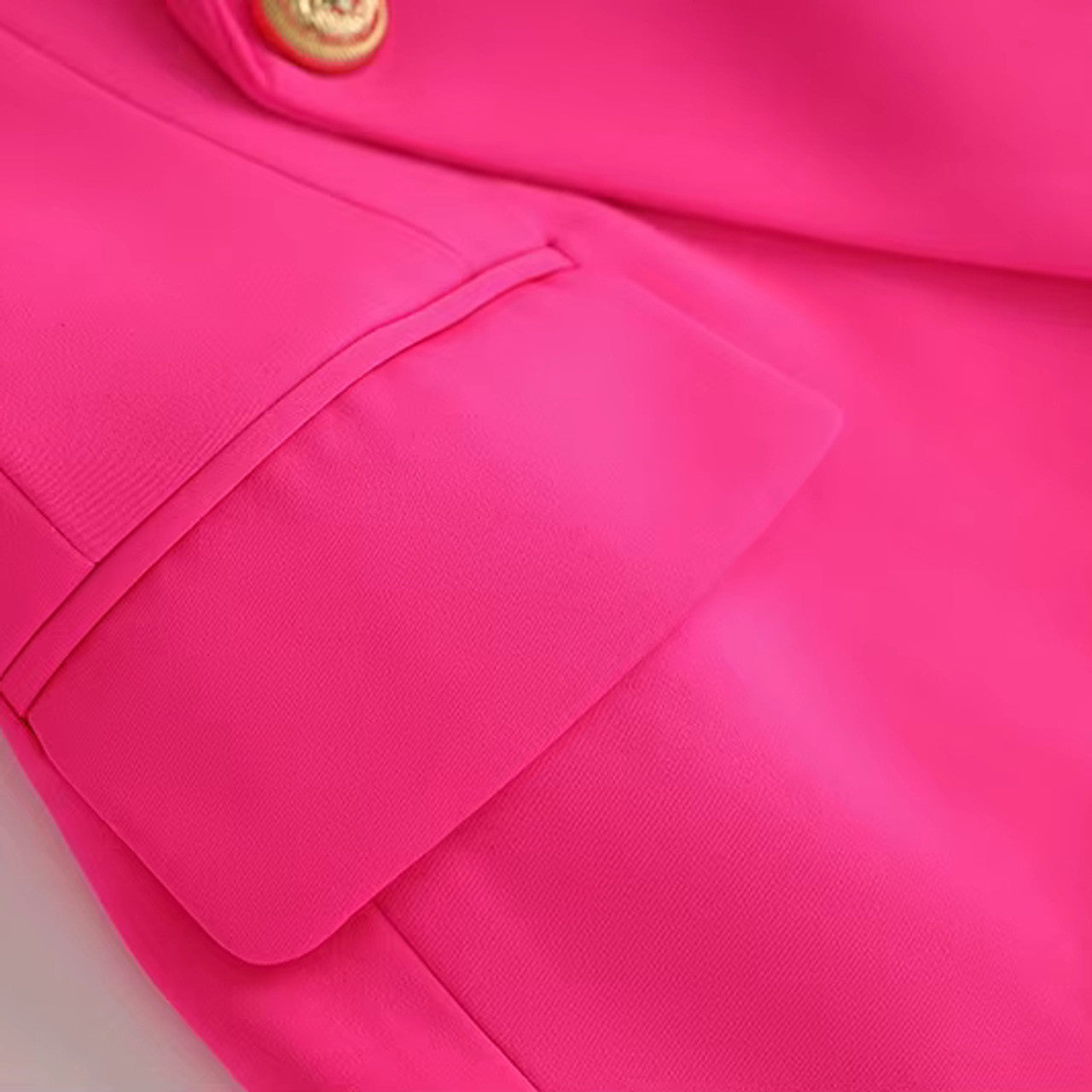 Long Sleeve Blazer Hot Pink