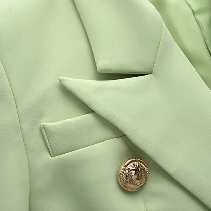 Long Sleeve Blazer Lime Green