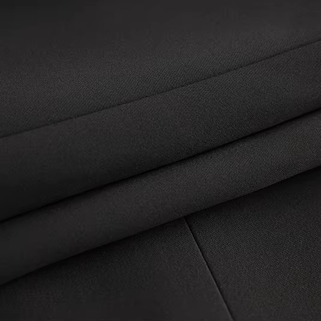 Long Sleeve Embellished Detail Suit Black