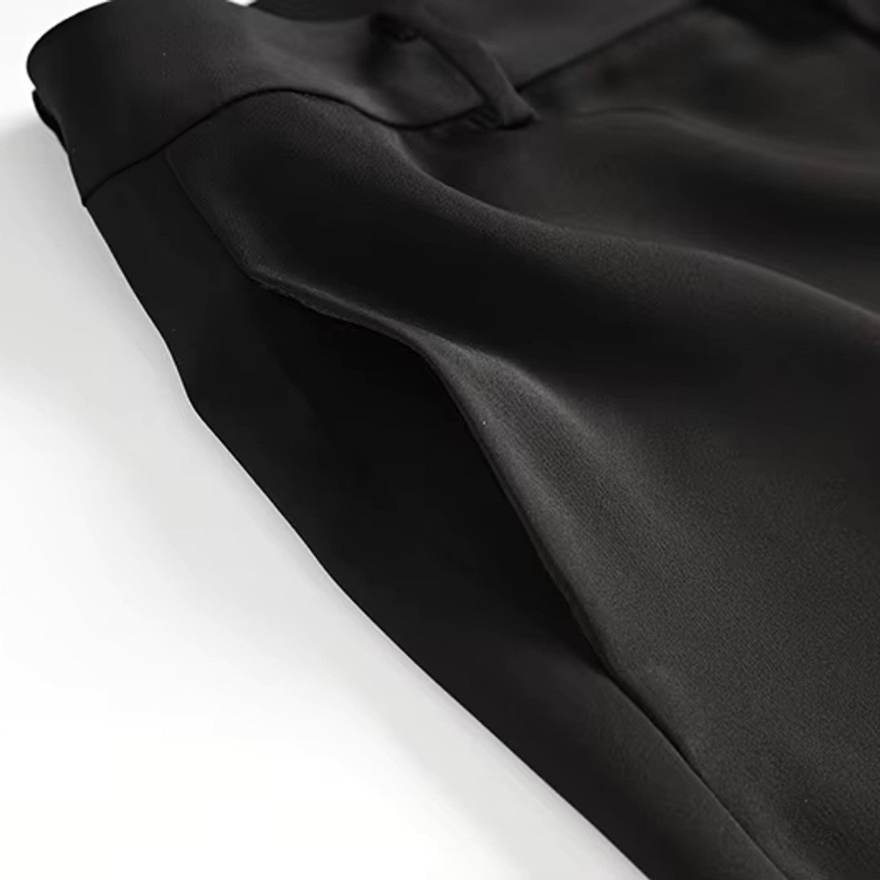 Long Sleeve Embellished Detail Suit Black