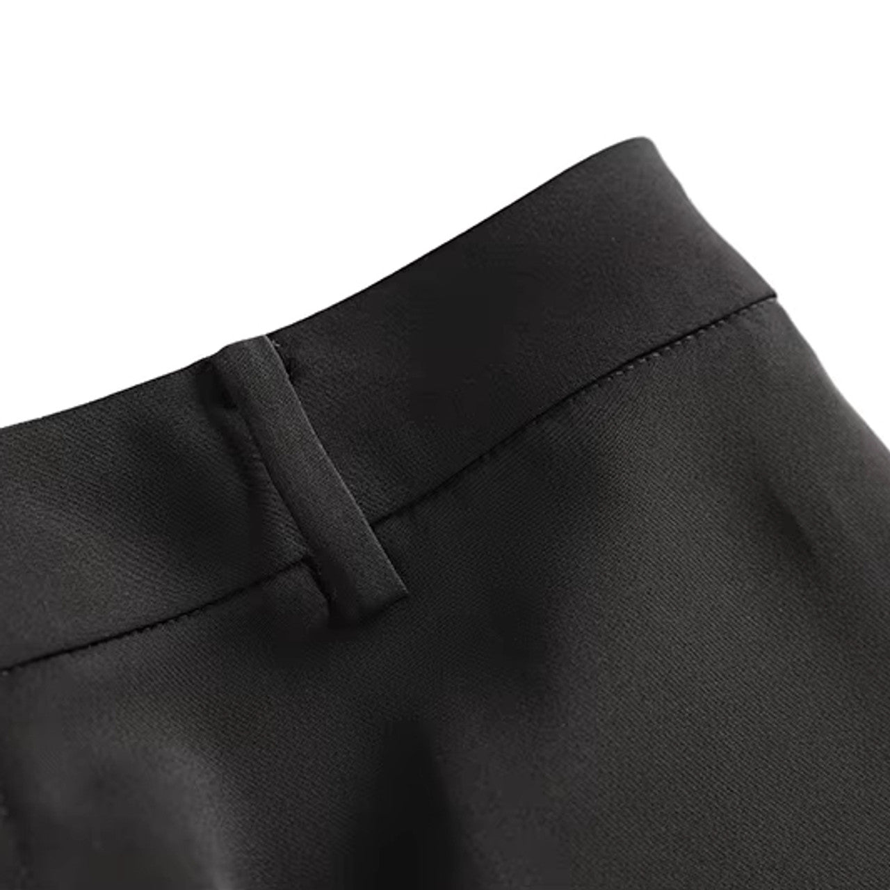 Long Sleeve Embellished Detail Suit Black