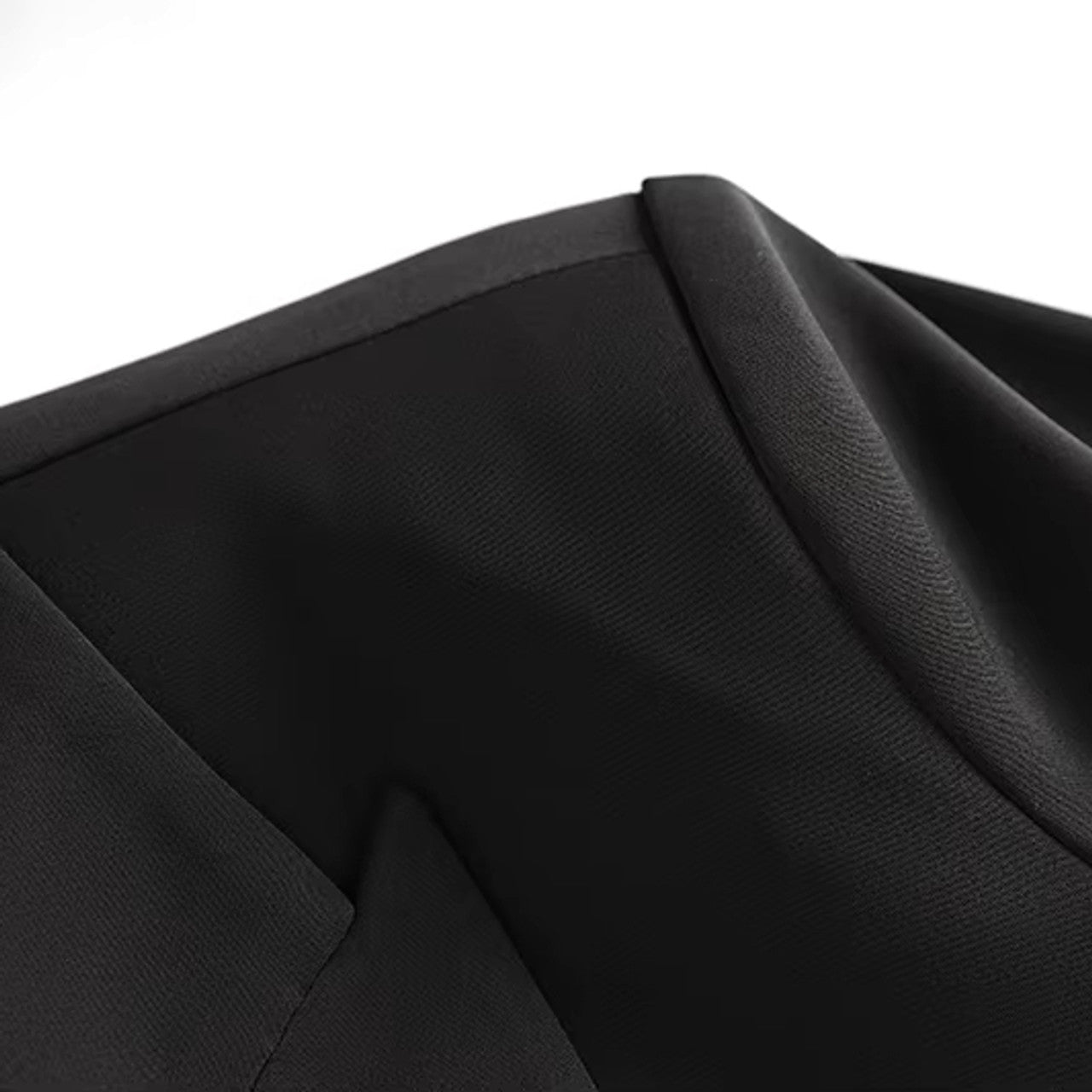 Long Sleeve Embellished Detail Suit Black