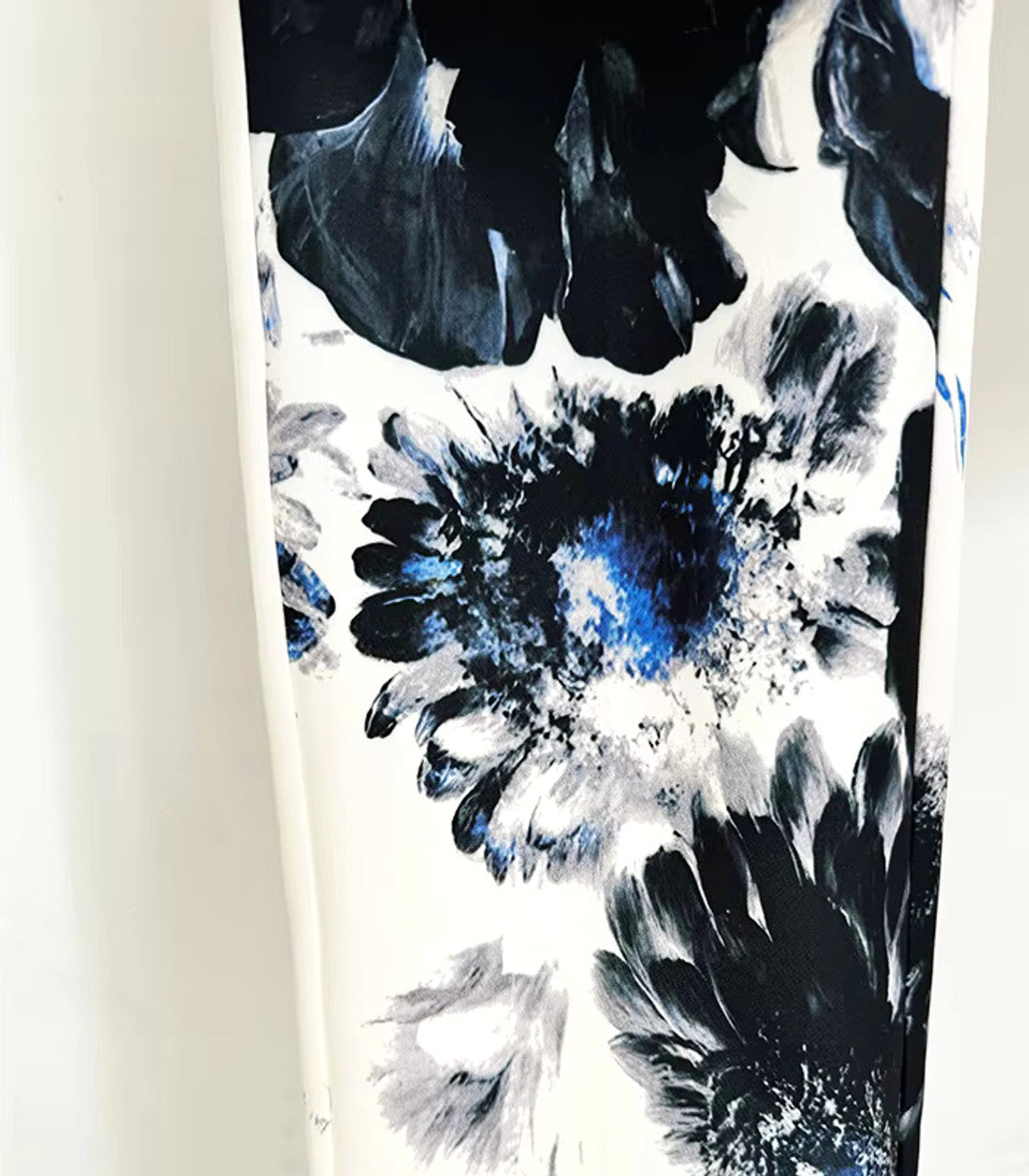 Long Sleeve Floral Suit White