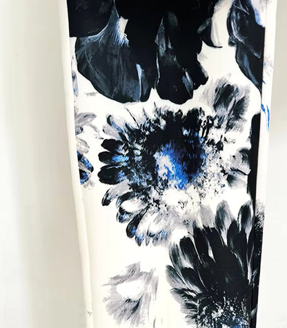 Long Sleeve Floral Suit White