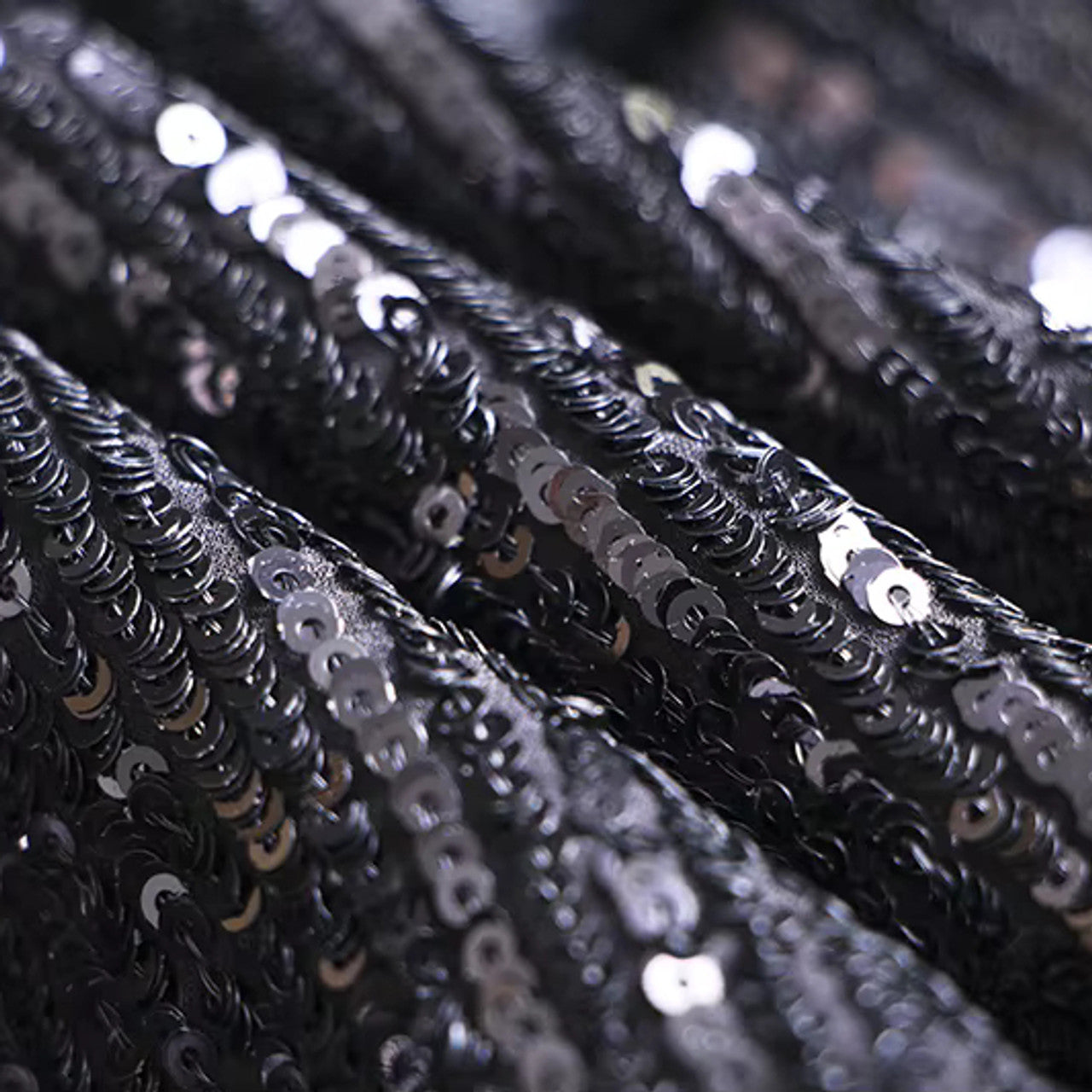 Long Sleeve Sequin Velvet Blazer Black