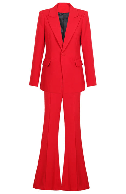 Long Sleeve Suit Hot Pink