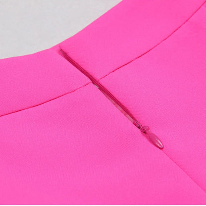 Long Sleeve Three Piece Set Hot Pink