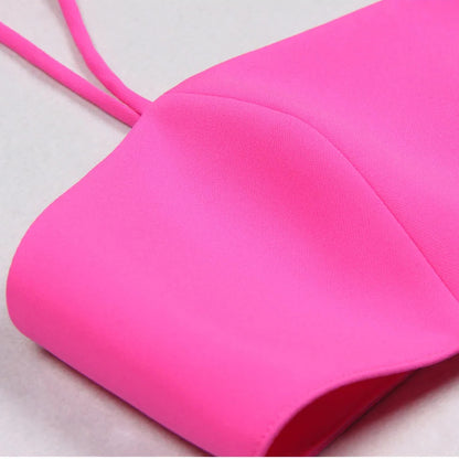 Long Sleeve Three Piece Set Hot Pink