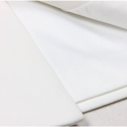 Long Sleeve Two Button Blazer White