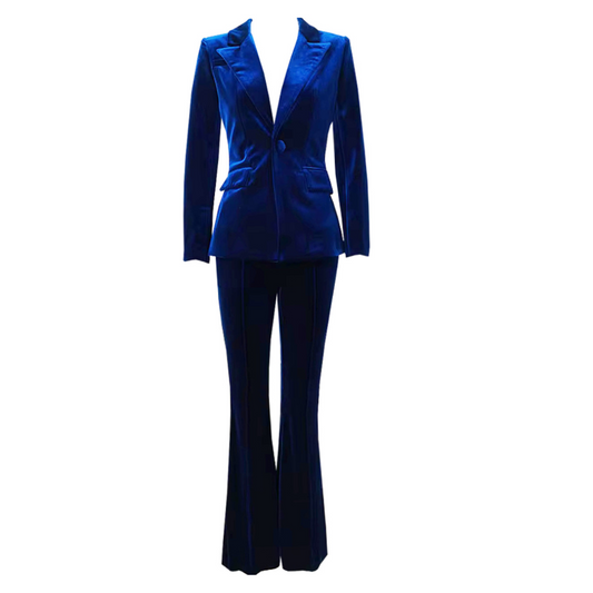 Long Sleeve Velvet Suit