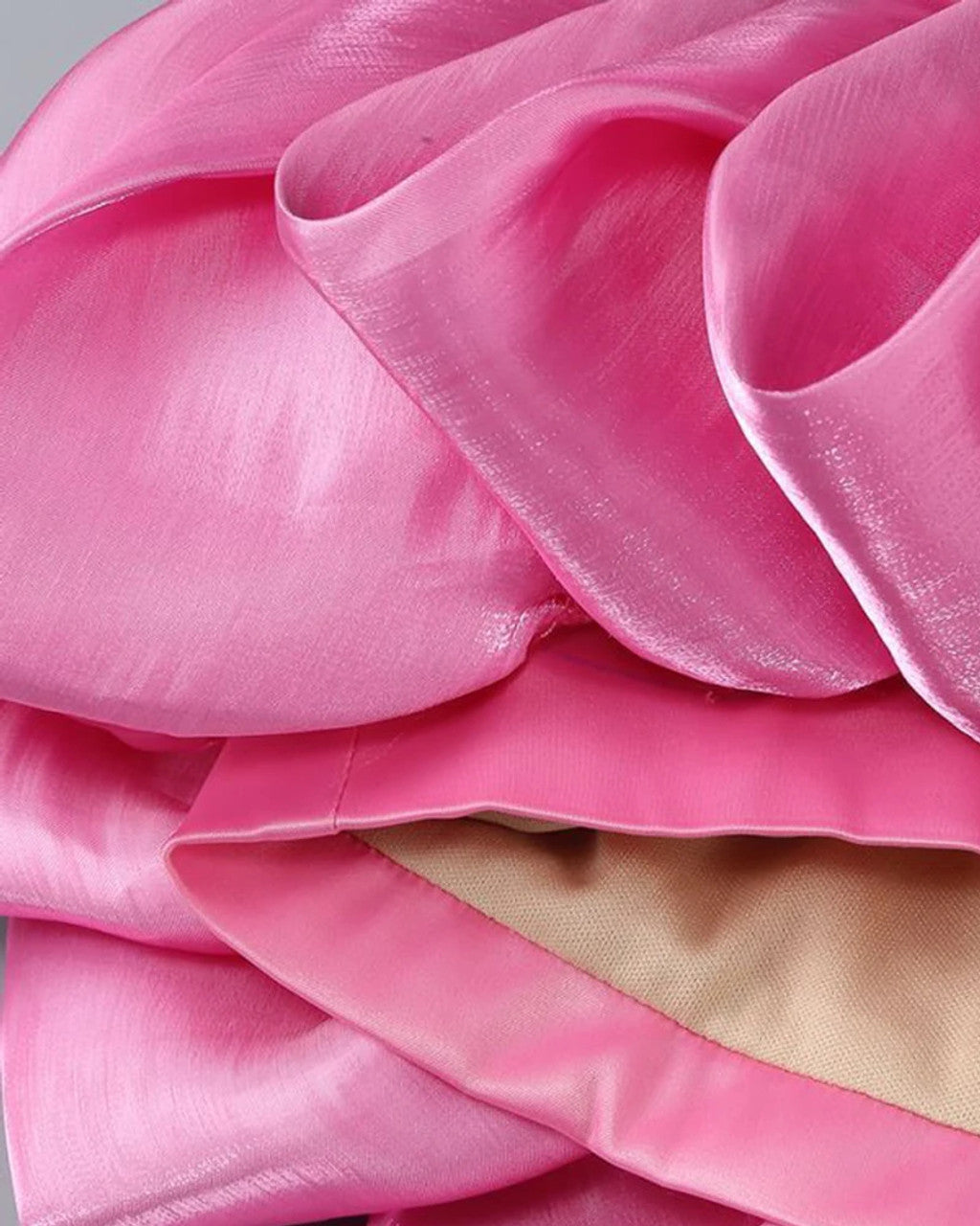 Puff Detail Dress Pink HV1652