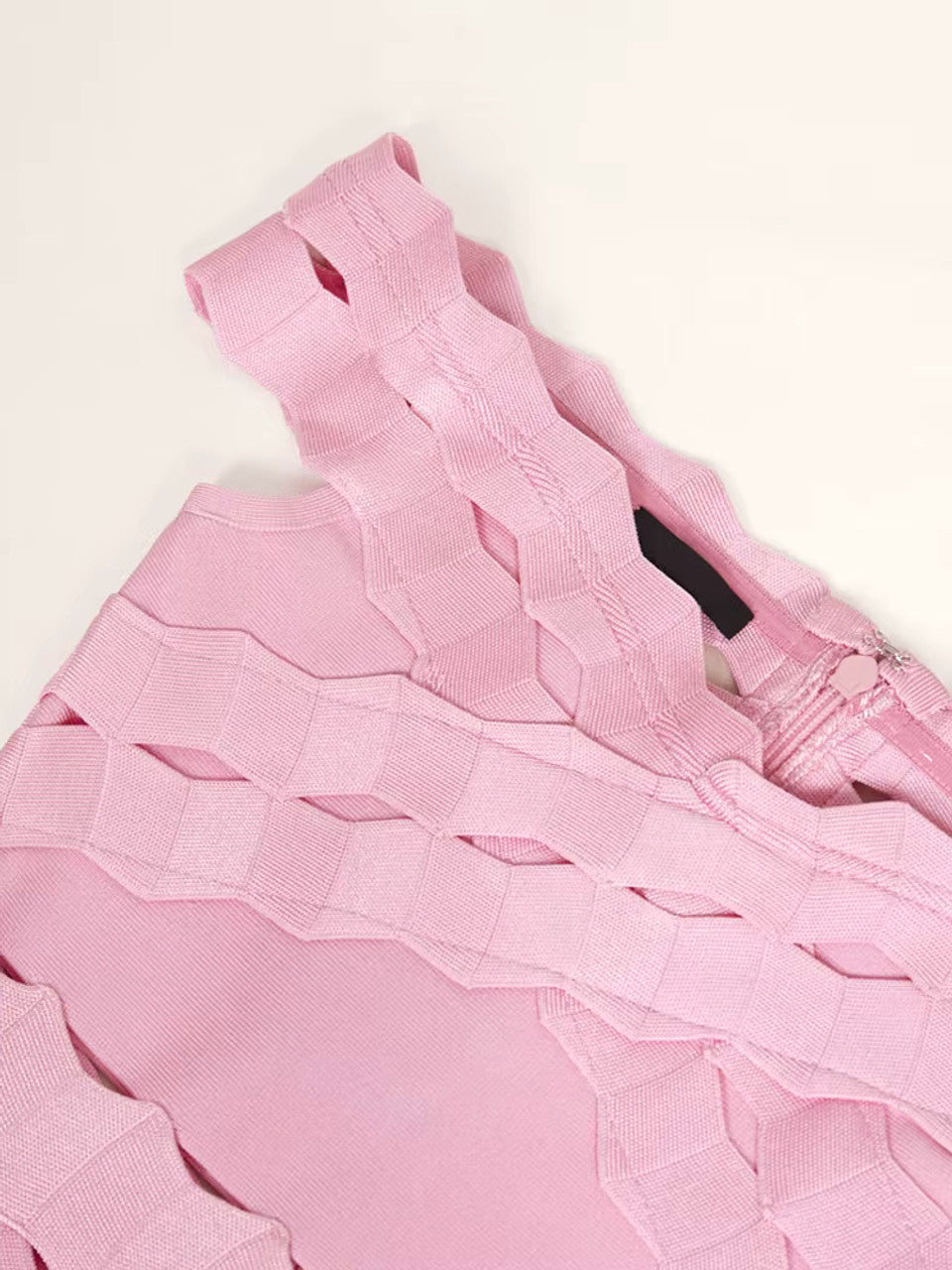 Scalloped Fluted Midi Dress