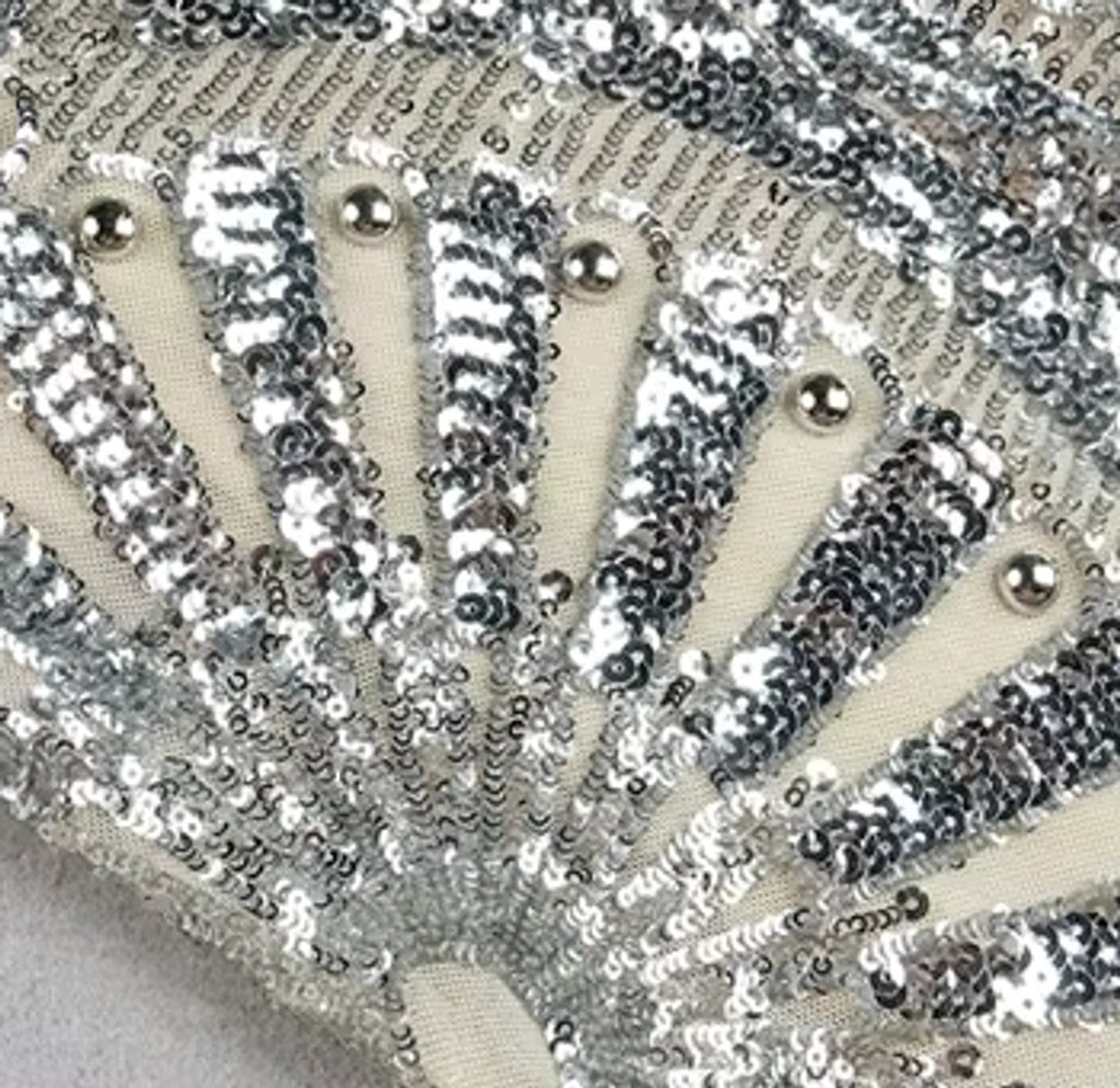 Sequin Maxi Dress Silver
