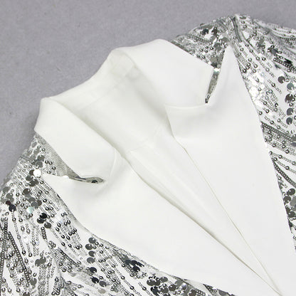 Sequin Suit White HV1088