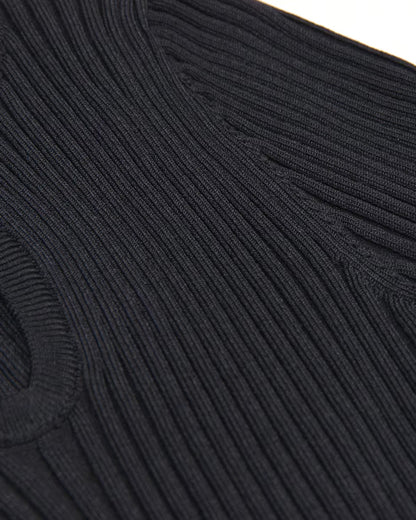 Short Sleeve A Line Knitted Dress