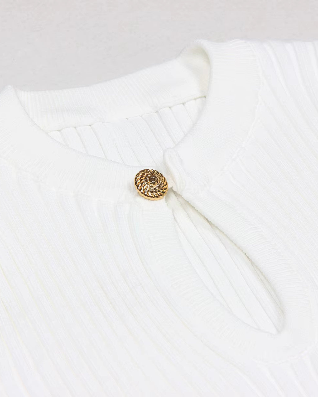 Short Sleeve A Line Knitted Dress