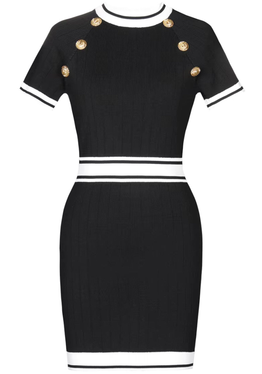 Short Sleeve Knitted Dress