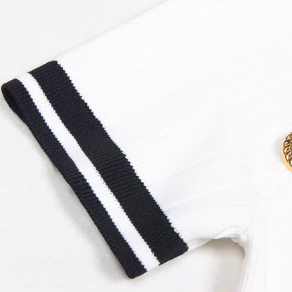 Short Sleeve Knitted Dress