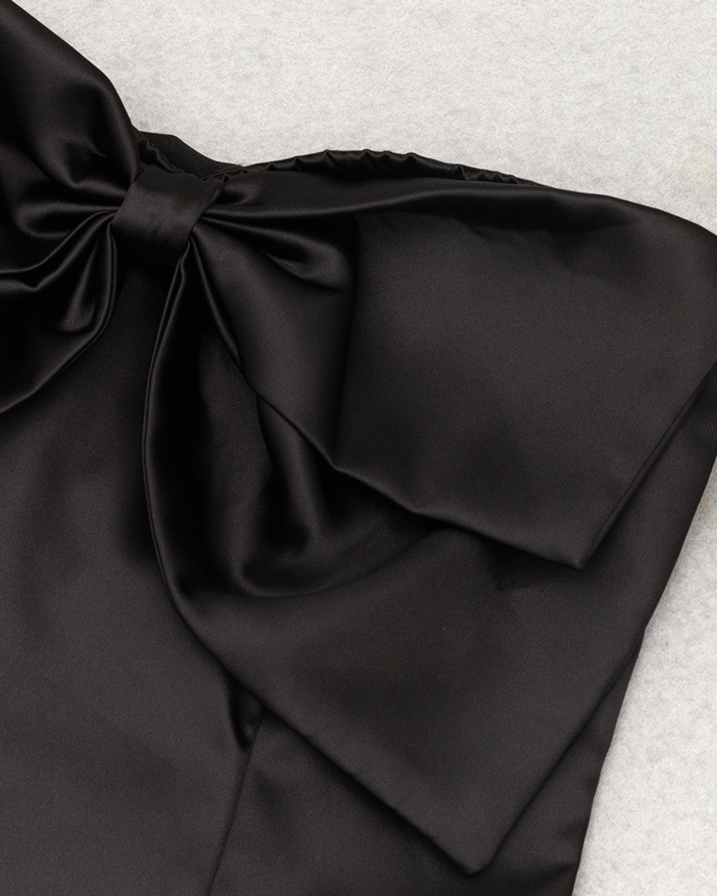 Strapless Bow Detail Dress Black
