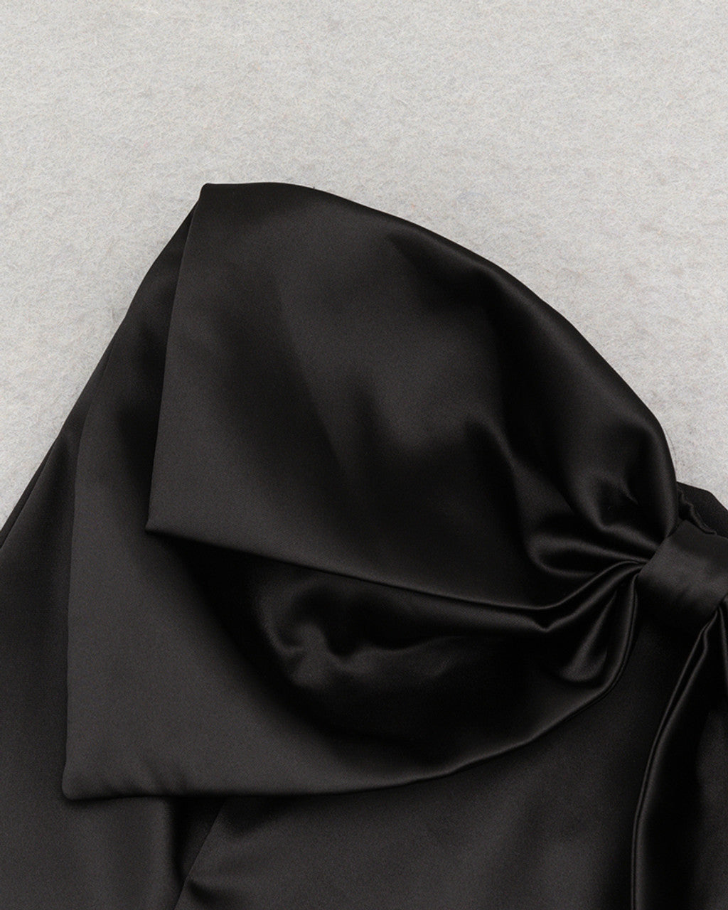 Strapless Bow Detail Dress Black