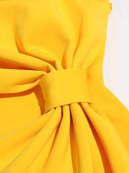 Strapless Bow Detail Dress